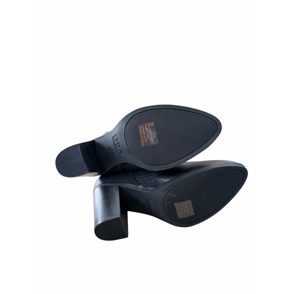 Mia Cindy Embossed Western Cowboy Boot in Black Python Size 8 NEW - Picture 7 of 7